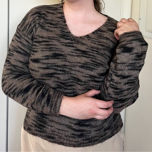 Massimo Dutti Brown&Black Sweater/Jumper - Picture 2 of 8